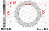 Corona AFAM 16203-48 in acciaio passo 428 KAWASAKI KMX 125 1986  -2002